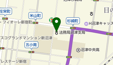 静岡地方法務局沼津支局の地図画像