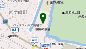 静岡税務署の地図画像