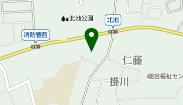 掛川市消防本部の地図画像