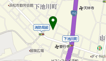 浜松市消防本部の地図画像