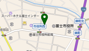 富士市消防本部の地図画像