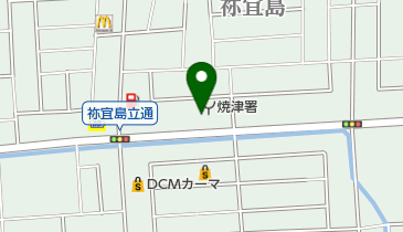 焼津消防署の地図画像