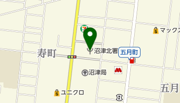 沼津北消防署の地図画像