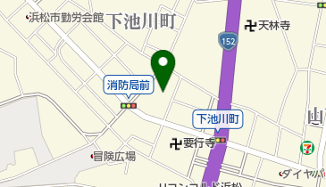 浜松市中消防署本署の地図画像