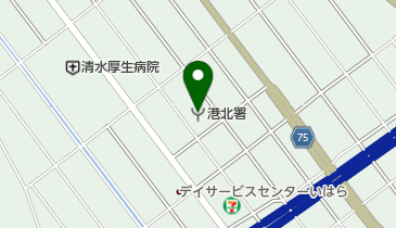 静岡市港北消防署の地図画像