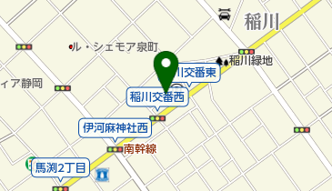 駿河消防署稲川出張所の地図画像