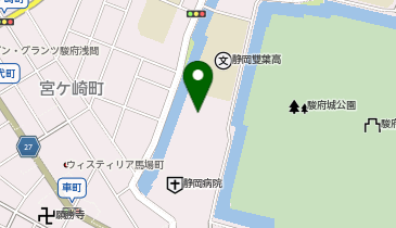 静岡地方裁判所の地図画像