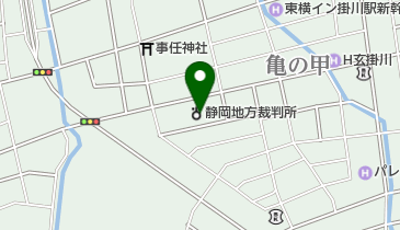 掛川簡易裁判所の地図画像