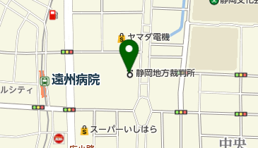 浜松簡易裁判所の地図画像