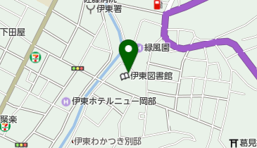 伊東市立伊東図書館の地図画像
