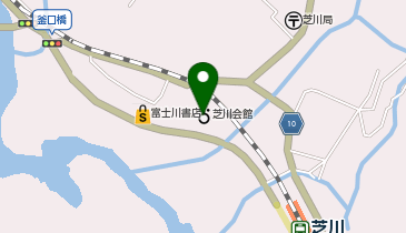 富士宮市立芝川図書館の地図画像