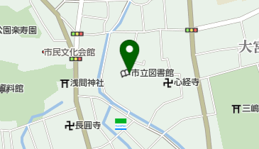 三島市立図書館の地図画像