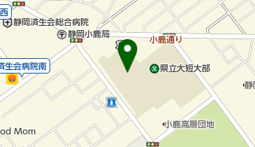 静岡県立大学短期大学部附属図書館の地図画像