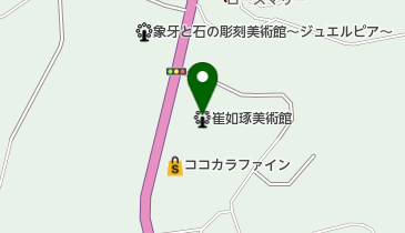 崔如琢美術館の地図画像