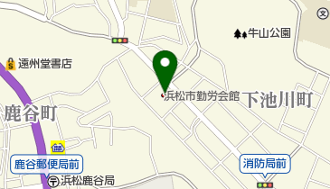 浜松市勤労会館Uホールの地図画像