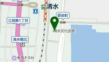 静岡市清水文化会館の地図画像