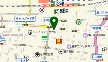 沼津ラクーンよしもと劇場の地図画像