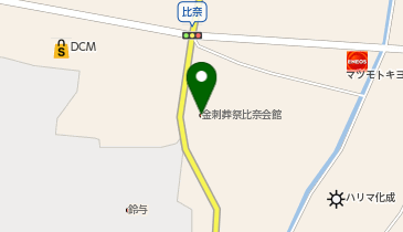 (有)金刺葬祭比奈会館の地図画像