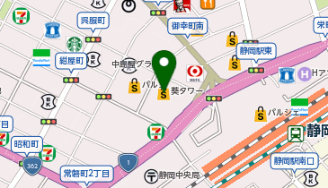 (株)テレビ山梨静岡支局の地図画像