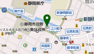 信金中央金庫静岡支店の地図画像