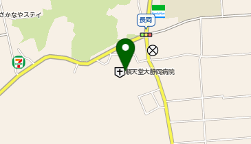順天堂大学医学部附属静岡病院の地図画像