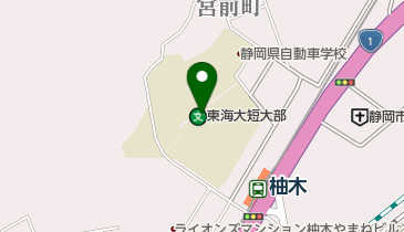 私立東海大学短期大学部静岡キャンパスの地図画像