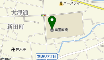 静岡県立島田商業高校の地図画像