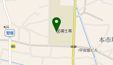 静岡県立富士高校の地図画像