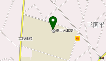 静岡県立富士宮北高校の地図画像