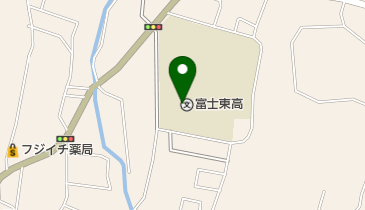 静岡県立富士東高校の地図画像