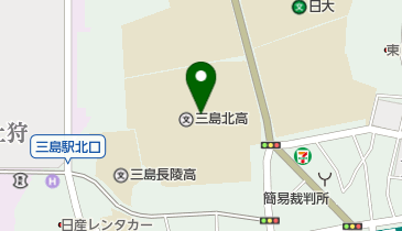 静岡県立三島北高校の地図画像