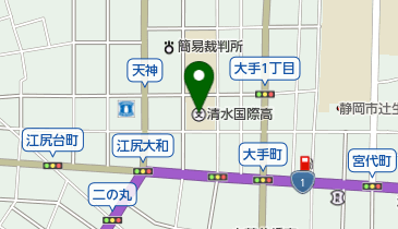 私立清水国際高校の地図画像