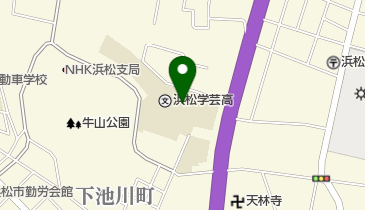 私立浜松学芸高校の地図画像