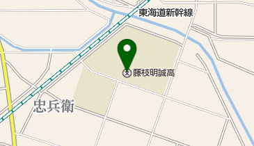 私立藤枝明誠高校の地図画像