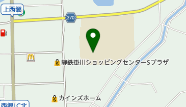 掛川市立北中学校の地図画像