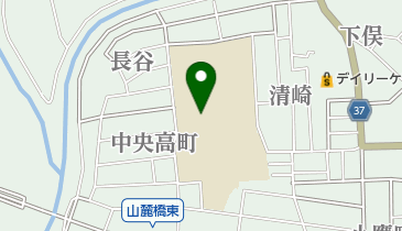 掛川市立西中学校の地図画像