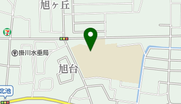 掛川市立東中学校の地図画像