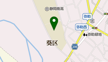 静岡市立安倍川中学校の地図画像
