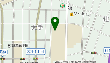 静岡市立清水第一中学校の地図画像