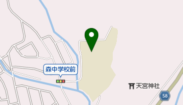 森町立森中学校の地図画像