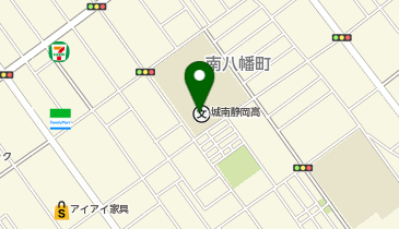 私立城南静岡中学校の地図画像