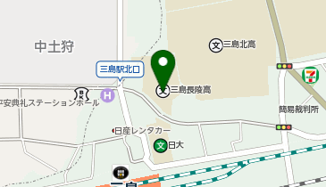 静岡県立ふじのくに中学校三島教室の地図画像