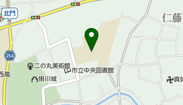 掛川市立第一小学校の地図画像