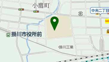 掛川市立中央小学校の地図画像