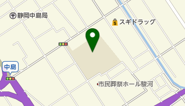 静岡市立中島小学校の地図画像