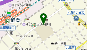 静岡市立森下小学校の地図画像