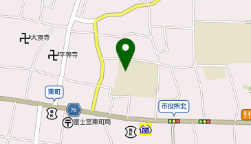 富士宮市立東小学校の地図画像