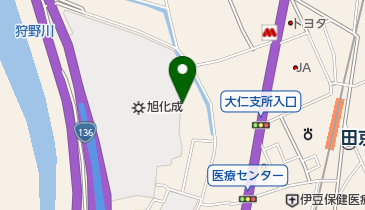 伊豆の国市立田京幼稚園の地図画像