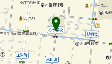 静岡県立沼津聴覚特別支援学校の地図画像