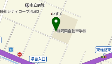静岡県自動車学校沼津校の地図画像